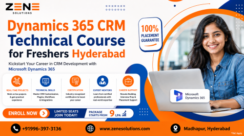Dynamics 365 CRM Technical Course for Freshers Hyderabad